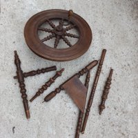 Стар дървен чакрък , снимка 5 - Антикварни и старинни предмети - 37762452