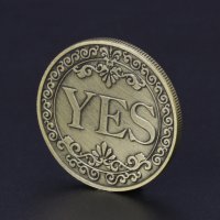 Късметлийска монета Да или Не , Yes or No , снимка 2 - Нумизматика и бонистика - 27152997