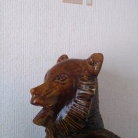 Вази и статуетка,,мечок-поставка за шише". Стари глинени-керамични изработки., снимка 3 - Вази - 40491925