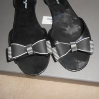 Дамски обувки, тип пантофка, от висококачествен силикон с модерен дизайн и красива панделка, снимка 8 - Сандали - 26638288