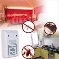 Ултразвуков уред против хлебарки и мишки Riddex  0431, снимка 7 - Други стоки за дома - 28453122