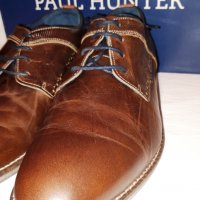 Стилни и удобни мъжки обувки от естествена кожа PAUL HUNTER №44, снимка 3 - Ежедневни обувки - 27350863
