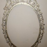 Огледало в бароков стил с метална рамка   3, снимка 1 - Антикварни и старинни предмети - 25164149