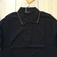 НОВА черна памучна поло фланела / блуза с яка GUCCI размер M, снимка 2 - Блузи - 43592426