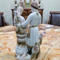Чудесна много красива антикварна украинска порцеланова фигура статуетка композиция , снимка 3 - Статуетки - 43573001