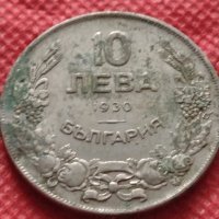 Монета 10 лева 1930г. Царство България за колекция декорация - 25032, снимка 3 - Нумизматика и бонистика - 35197700