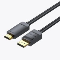  Vention кабел Cable DisplayPort to HDMI 3.0m - 4K, Gold Plated - HAGBI, снимка 1 - Кабели и адаптери - 43022494