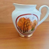 Руски порцелан лфз чайник и латиера , снимка 3 - Антикварни и старинни предмети - 28623080