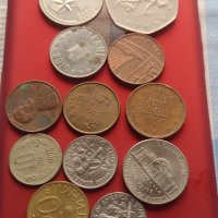 Лот монети от цял свят 12 броя Румъния, Англия, Америка за КОЛЕКЦИОНЕРИ 41573, снимка 1 - Нумизматика и бонистика - 43029220