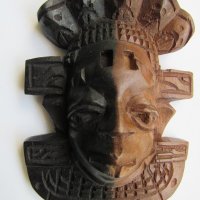  Африканска паспортна маска от кралски абанос, снимка 3 - Други ценни предмети - 28790279