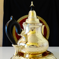 Кана,чайник бронз 1 кг. , снимка 3 - Антикварни и старинни предмети - 36470585
