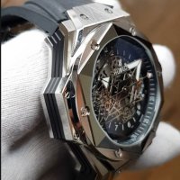 Мъжки луксозен часовник Hublot Sang Bleu II, снимка 4 - Мъжки - 33178401
