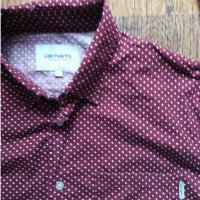 carhartt dots shirt - страхотна мъжка риза КАТО НОВА, снимка 4 - Ризи - 32413029