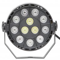 Мини LED пар прожектор 36W Fractal Lights 12x3W RGBW / 1г. гаранция, снимка 2 - Друга електроника - 34901984