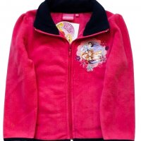 Поларено яке за момиче с принцеси Disney циклама, снимка 1 - Детски якета и елеци - 31926781