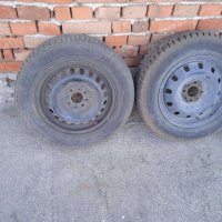 Зимни гуми Semperit 185/65R14 със стоманени джанти, снимка 2 - Гуми и джанти - 43633253