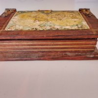 Стара дървена кутия, снимка 1 - Антикварни и старинни предмети - 38414198