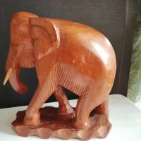 Сувенир дървен слон , снимка 1 - Статуетки - 40267294