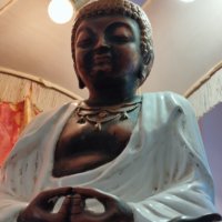 Голяма нощна лампа Буда, снимка 4 - Антикварни и старинни предмети - 43166005