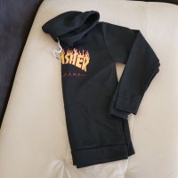 Original THRASHER MAGAZINE Flame Logo Hoodie & THRASHER MAGAZINE San Francisco Skateboard Tee , снимка 2 - Суичъри - 38413888