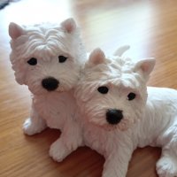  Статуетки West Highland Terrier Колекционерски Статуетки , снимка 2 - Други стоки за дома - 36837096