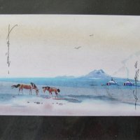  Серия традиционни картини живопис в рамка- Монголия-3, снимка 6 - Картини - 29036188