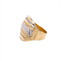 Златен дамски пръстен 2,17гр. размер:54 14кр. проба:585 модел:20538-2, снимка 2 - Пръстени - 43402365