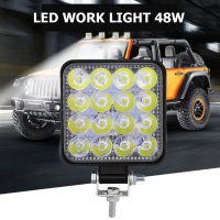 LED Halogen, Диоден халоген, диодна работна лампа, 12-24 V, снимка 1 - Аксесоари и консумативи - 20106254