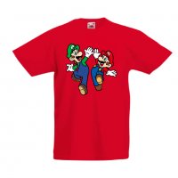 Детска тениска Супер Марио Mario & Luigi High Five, снимка 2 - Детски тениски и потници - 33089720
