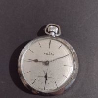 Мъжки джобен часовник,, Ruhla ", снимка 3 - Джобни - 37037013