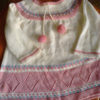Продавам изгодно нови плетени бебешки дрехи , снимка 1 - Жилетки и елечета за бебе - 28157945