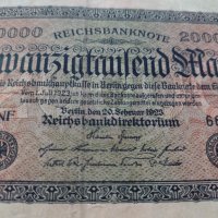Райх банкнота - Германия - 20 000марки / 1923 година - 23677, снимка 4 - Нумизматика и бонистика - 33373437