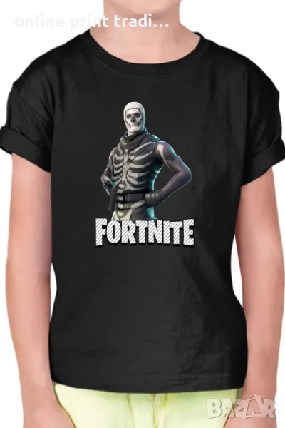 Детска тениска Фортнайт Fortnite Skull Trooper 02, снимка 1