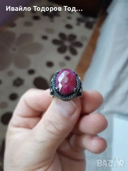 Уникален мъжки бутиков сребърен пръстен , снимка 1