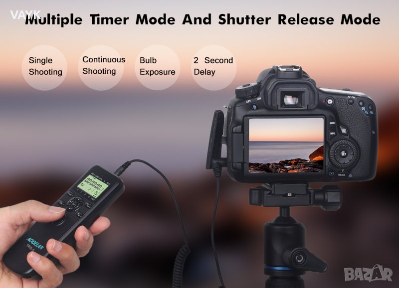 Дистанционно / контролер за Фотоапарат: Canon, Olympus, Fujifilm, Pentax, снимка 1