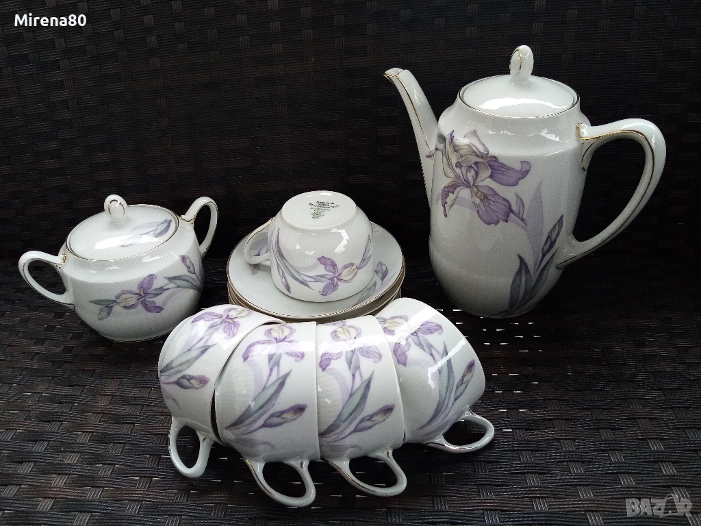 Антикварен баварски сервиз за чай, снимка 1