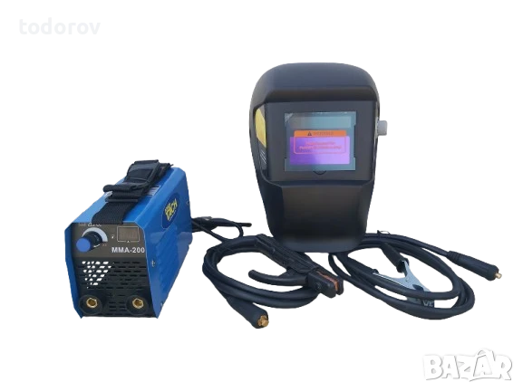 ПРОМОЦИЯ 200А Електрожен мини инверторен 2,5 кг + Соларна маска, снимка 1