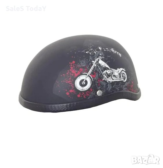 Каска за мотор, цвят Черен мат , снимка 1