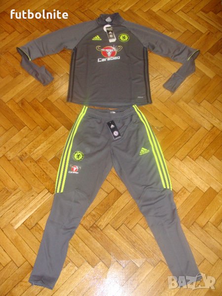 Уникален Тренировъчен Анцуг на Челси Адидас тесен Chelsea Training Tracksuit Adidas New, снимка 1