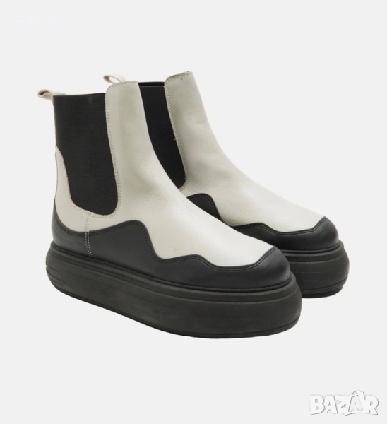 Боти челси от естествена кожа, снимка 1