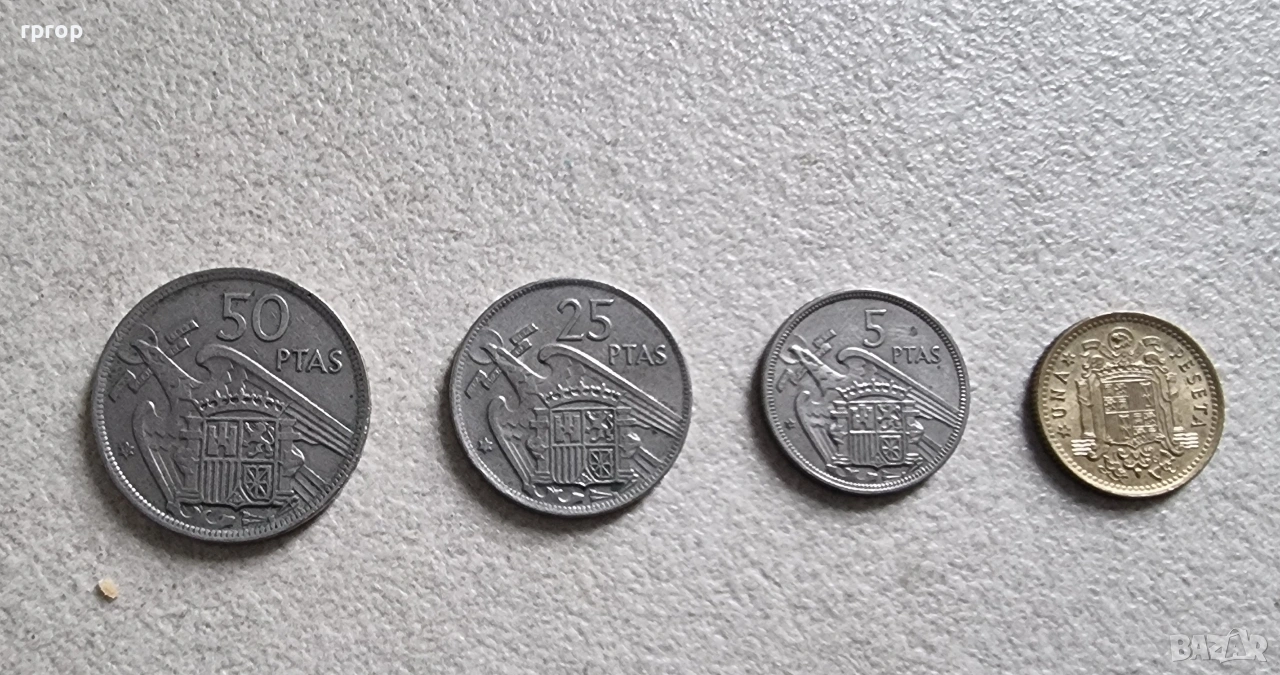Испания. Испански песети. 4 бр., снимка 1