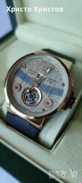 Мъжки луксозен часовник Ulysse Nardin Lelocle Suisse Marine Chronometer , снимка 1