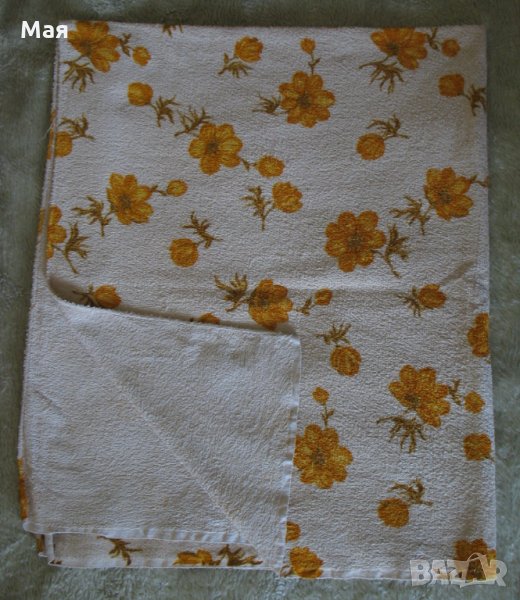 Голямо плажно одеяло на цветя, 100%памук, снимка 1