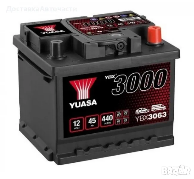 Акумулатор YUASA YBX3063 45 Ah, снимка 1