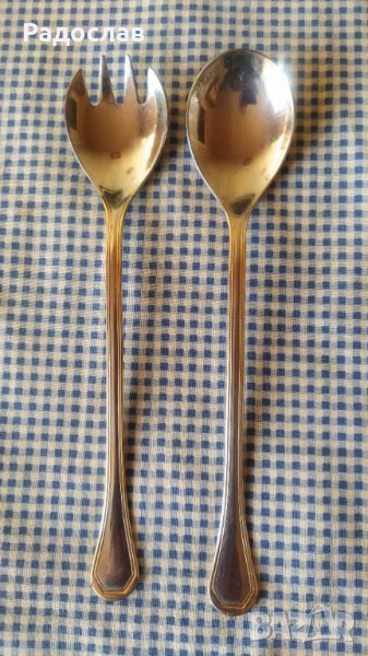 INOX стари италиански лъжици / прибори за сервиране , снимка 1