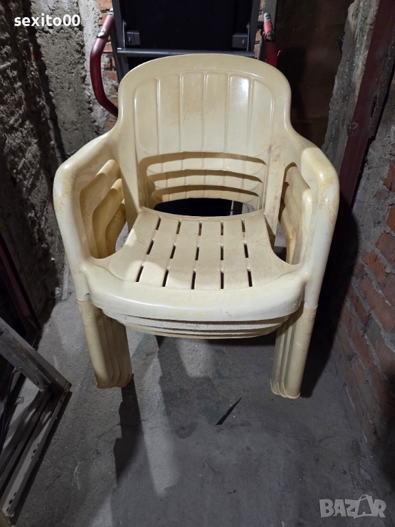 Градински PVC столове 4бр, снимка 1