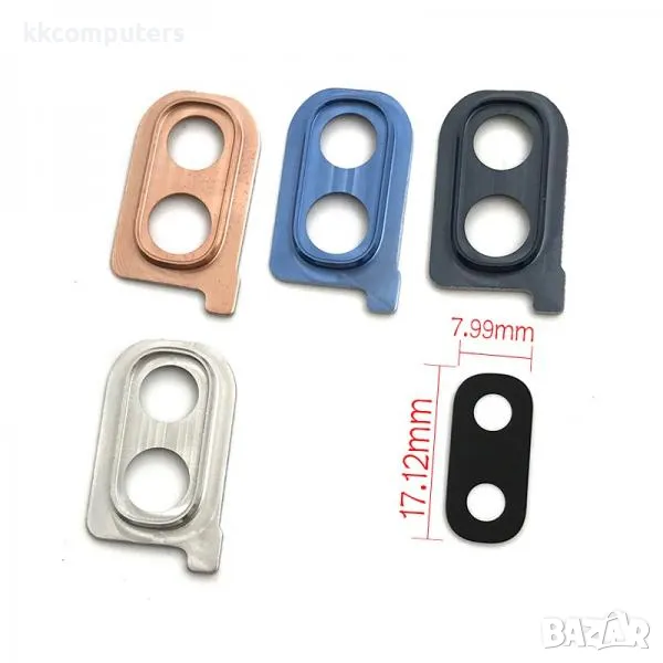 Рамка + Стъкло камера за Samsung A30 (A305) / А40 (А405) /Графит/ Баркод : 114668, снимка 1