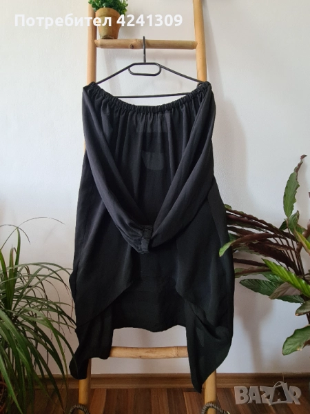 Екстравагантна черна блуза Sempre, снимка 1