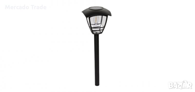 Соларна лампа, Черен, 44см, снимка 1