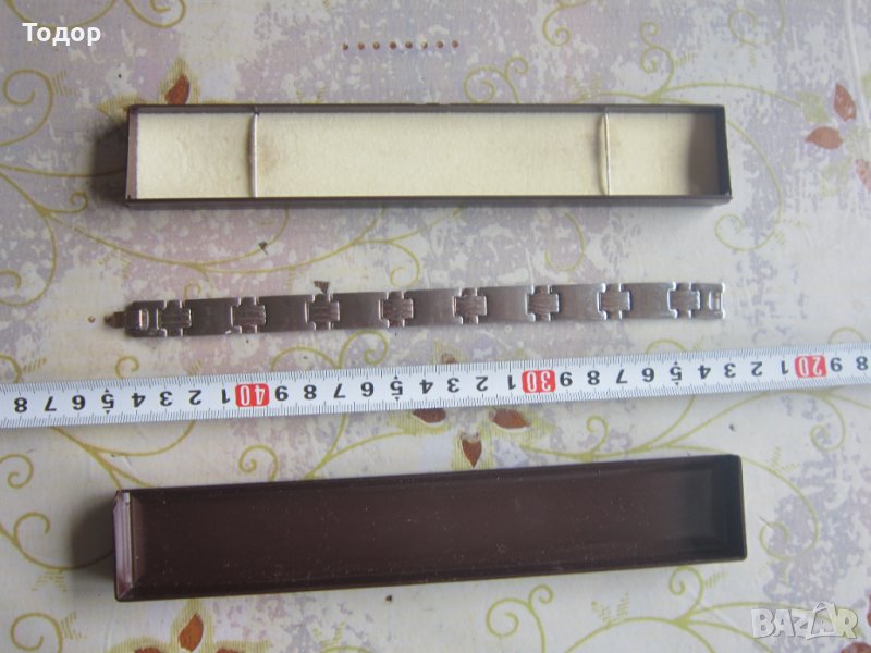 Страхотна гривна верига благородна стомана в кутия , снимка 1